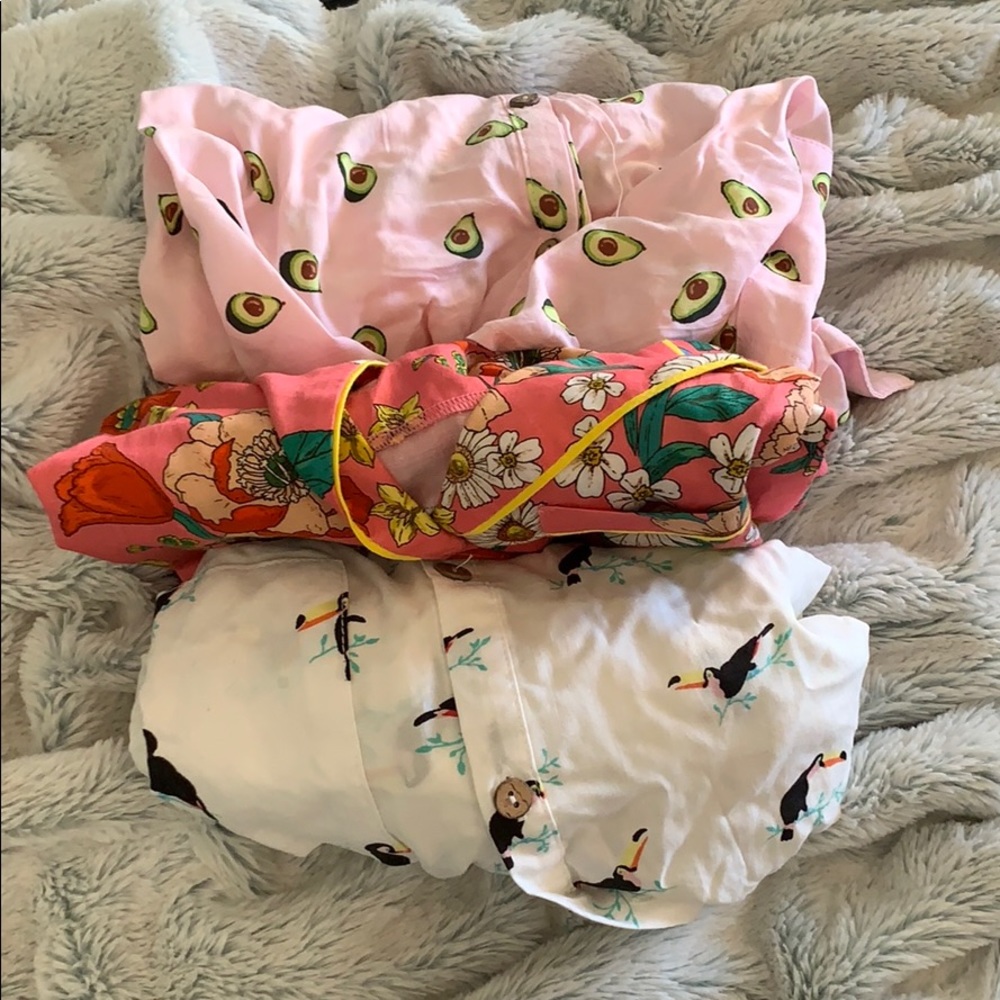 Pack of pj shirts